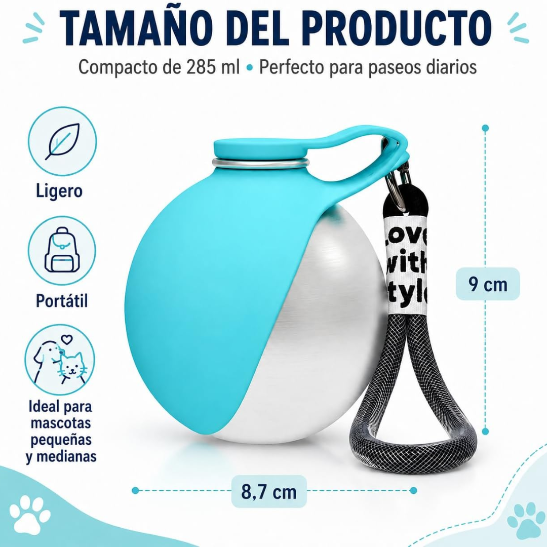AquaBall | Bebedero Portátil para Mascotas