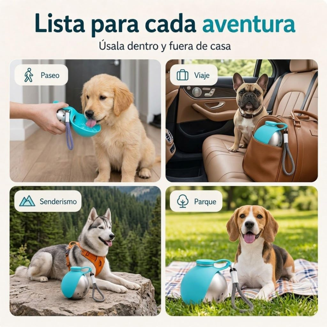 AquaBall | Bebedero Portátil para Mascotas